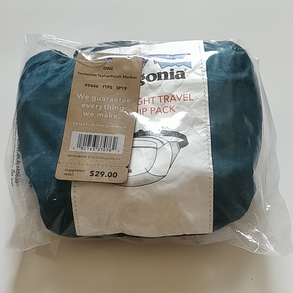 Patagonia mini hip pack Tasmanian teal NWT - Picture 2 of 5